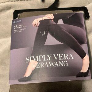 Simply Vera Vera Wang Cotton Leggings - Italian Olive- Medium